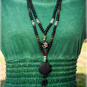 2 pc. set wooden necklaces
